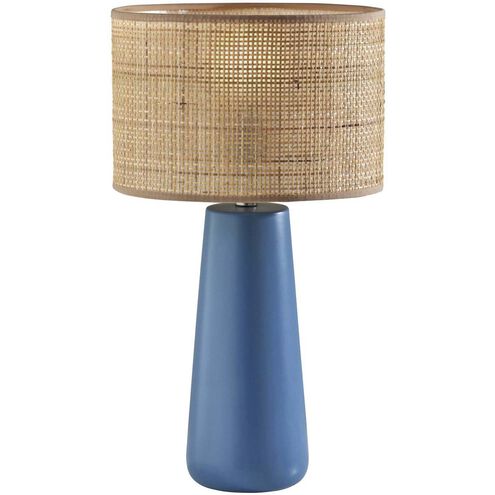 Sheffield 22 inch 100.00 watt Turquoise Table Lamp Portable Light