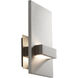 Vela 2 Light 6.88 inch Satin Nickel Sconce Wall Light