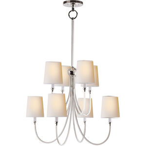 Thomas O'Brien Reed 8 Light 27 inch Polished Nickel Chandelier Ceiling Light