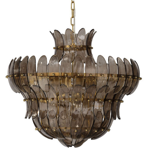 Arcade 10 Light 26 inch Brass Chandelier Ceiling Light