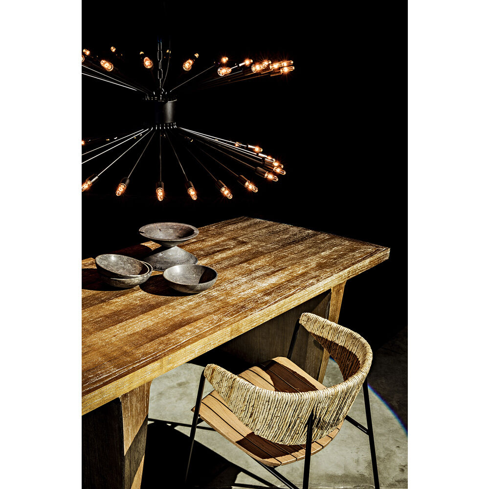 Lampberto 48 Light 45 inch Matte Black Chandelier Ceiling Light