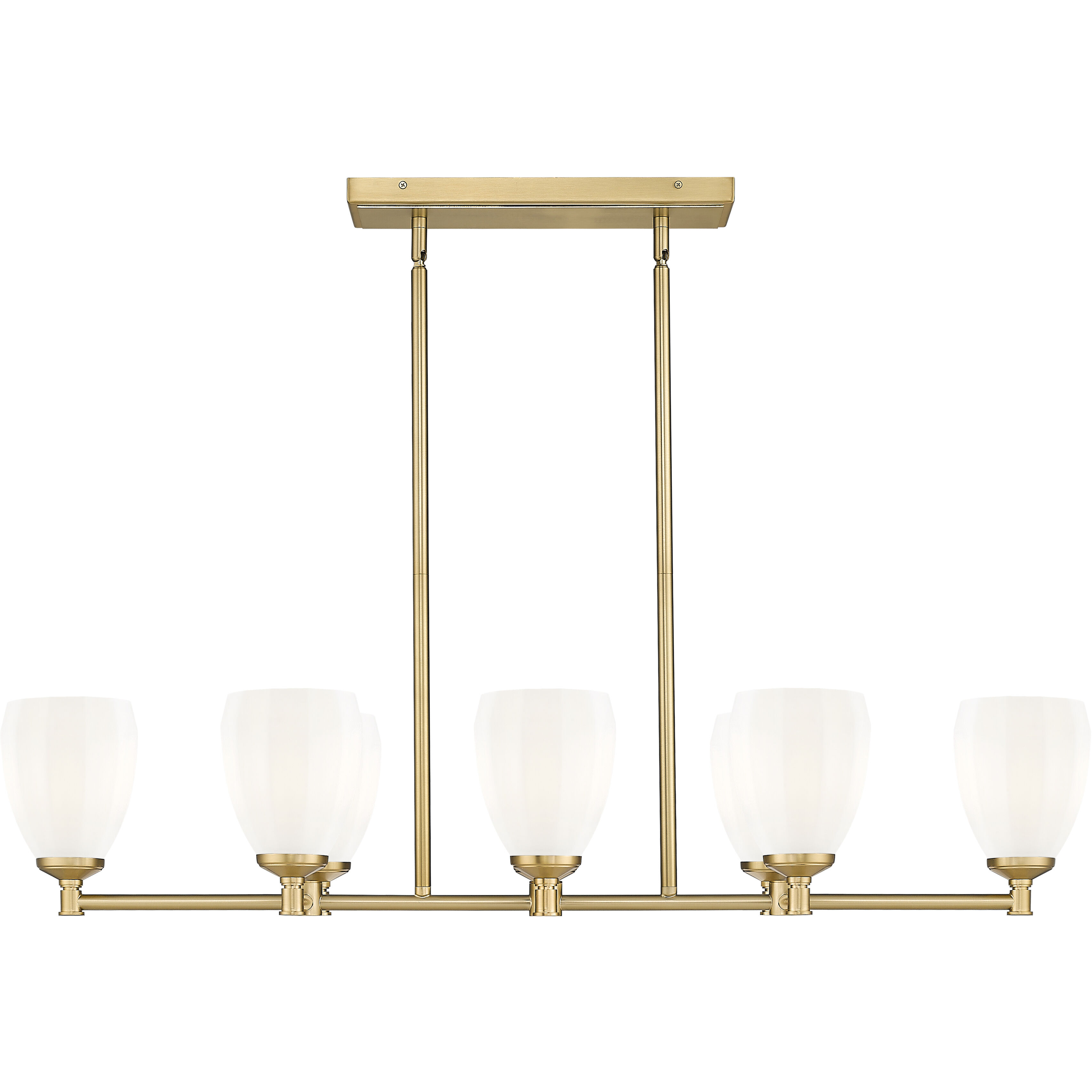 Oren Linear Chandelier Ceiling Light in Modern Gold