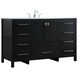 Irene 54 X 22 X 34 inch Black Vanity Sink Set