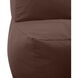 Seascape Chocolate Outdoor Pouf Lounge Cover