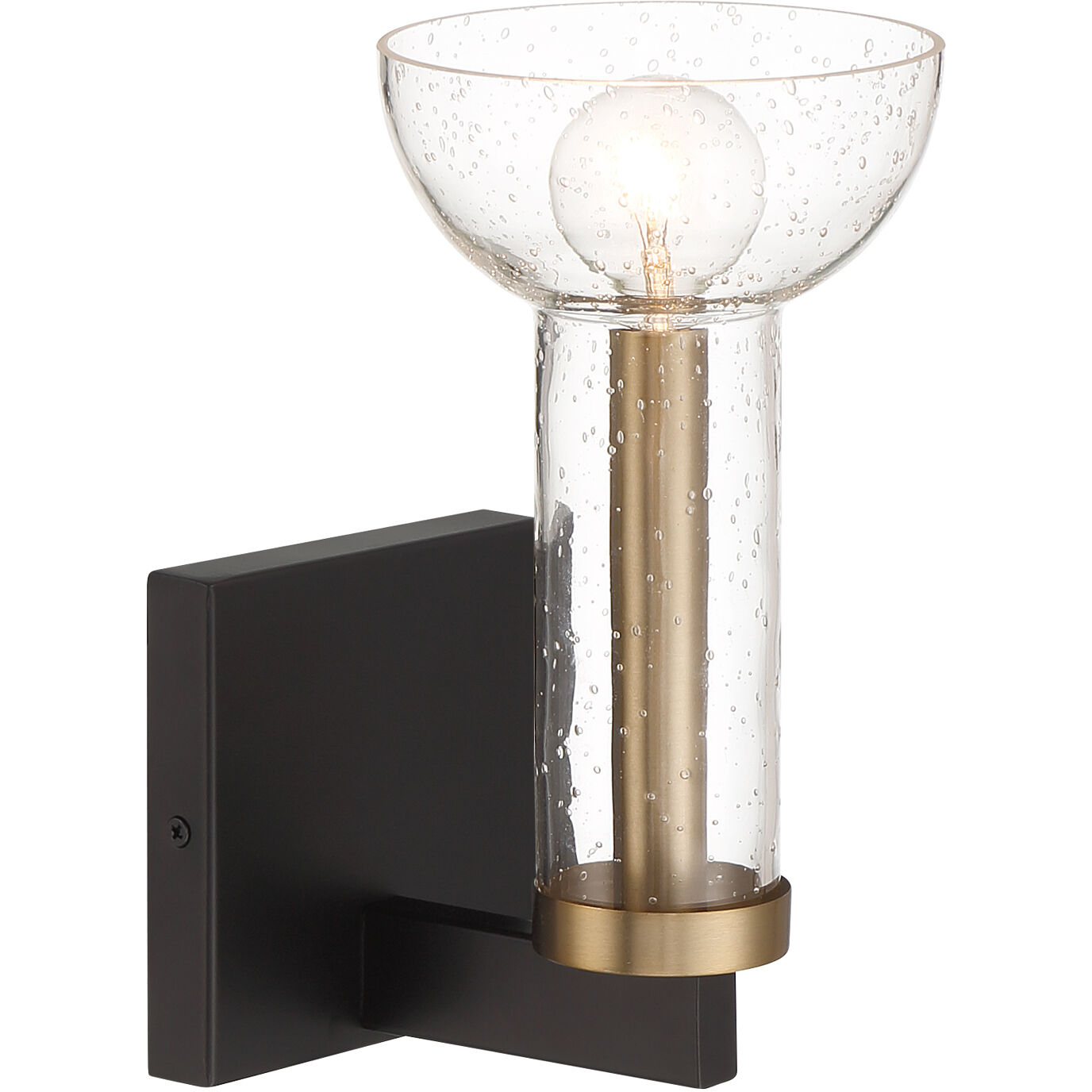 Nova 1 Light 5 inch Matte Black Wall Sconce Wall Light