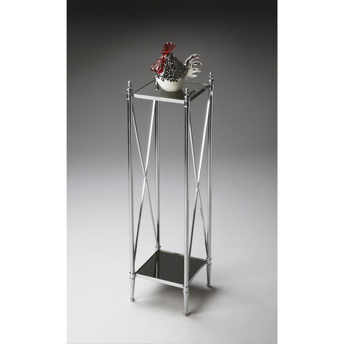 Modern Expressions Deidre Glass & Metal Nickel Pedestal & Planter, Pedestal