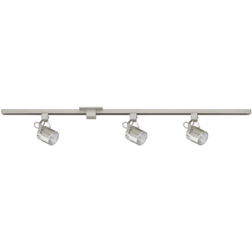 3 Cylinder 3 Light Satin Nickel Track Lighting Kit Ceiling Light