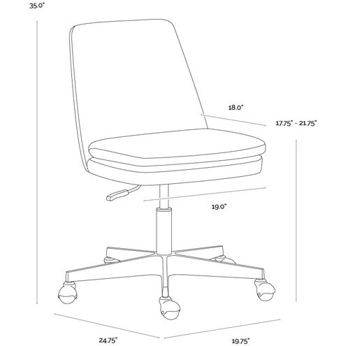 Berget Bergen Olive Office Chair
