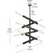 Ari 12 Light 17.5 inch Black Pendant Ceiling Light
