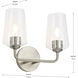 Celino 2 Light 14 inch Brushed Nickel Vanity Light Wall Light