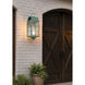 Durham 1 Light 20.5 inch Verde Green Outdoor Sconce in Seedy Glass, Brass Traditions by Innovations Lighting
