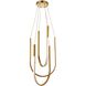Pacari LED 16 inch Aged Brass Statement Pendant Ceiling Light