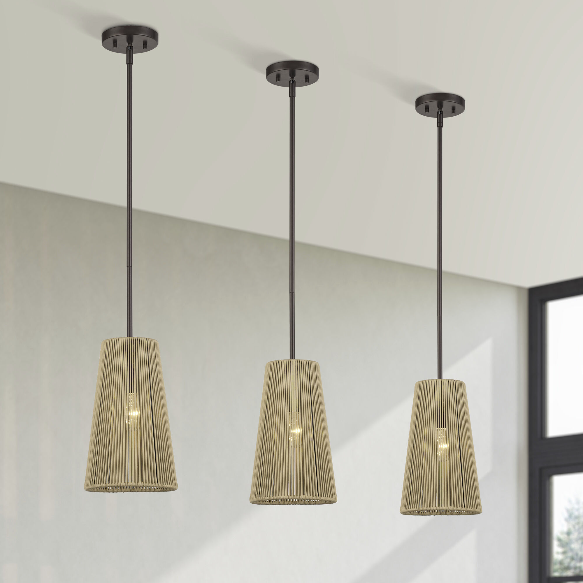 Florell 1 Light 8 inch English Bronze Pendant Ceiling Light