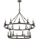 Castle 20 Light 47 inch Oil Rubbed Bronze Chandelier Ceiling Light