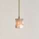 Hex 1 Light 6 inch Antique Brass Pendant Ceiling Light