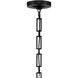 Alston 1 Light 12 inch Matte Black/White Mini Pendant Ceiling Light in Matte Black with White