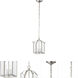 Whitmore 2 Light 7.25 inch Brushed Nickel Chandelier Ceiling Light