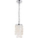 Selene 1 Light 6 inch Chrome Pendant Ceiling Light