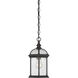Kensington 3 Light 8.25 inch Rustic Bronze Outdoor Hanging Lantern