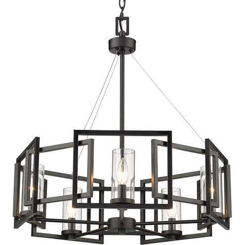 Marco 5 Light 25 inch Matte Black Chandelier Ceiling Light