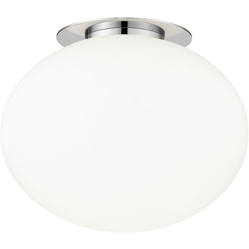 Mayu Wall Sconce Wall Light in Chrome and Opal Glass