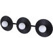 Payton 3 Light 28.5 inch Black Vanity Light Wall Light