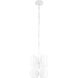 Monarch 1 Light 9 inch White Mini Pendant Ceiling Light
