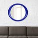 Ellipse 39 X 35 inch Glossy Royal Blue Wall Mirror