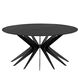 Spider 40 X 40 inch Matte Black Coffee Table