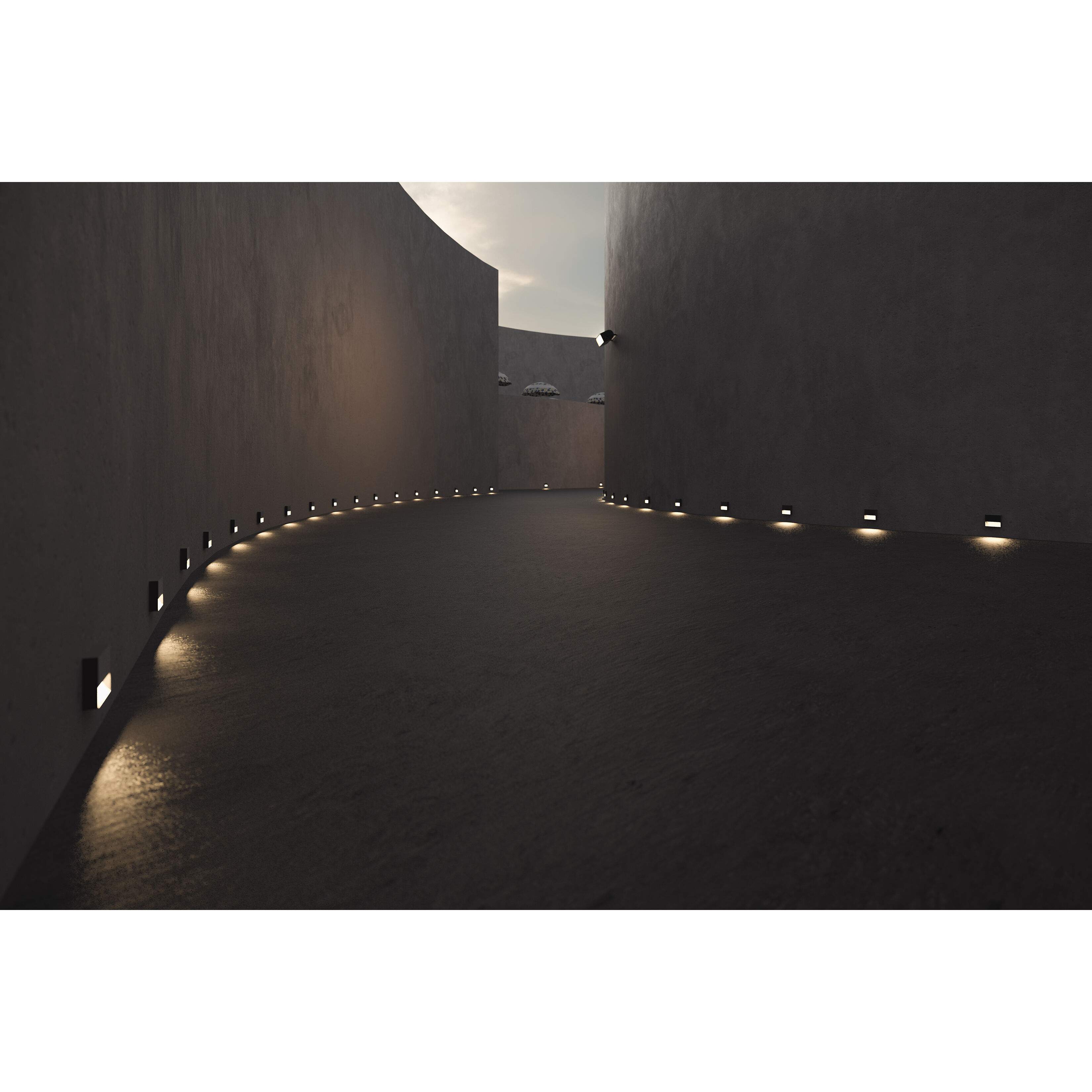 Piazza 277 5 watt Anthracite Outdoor Step Light