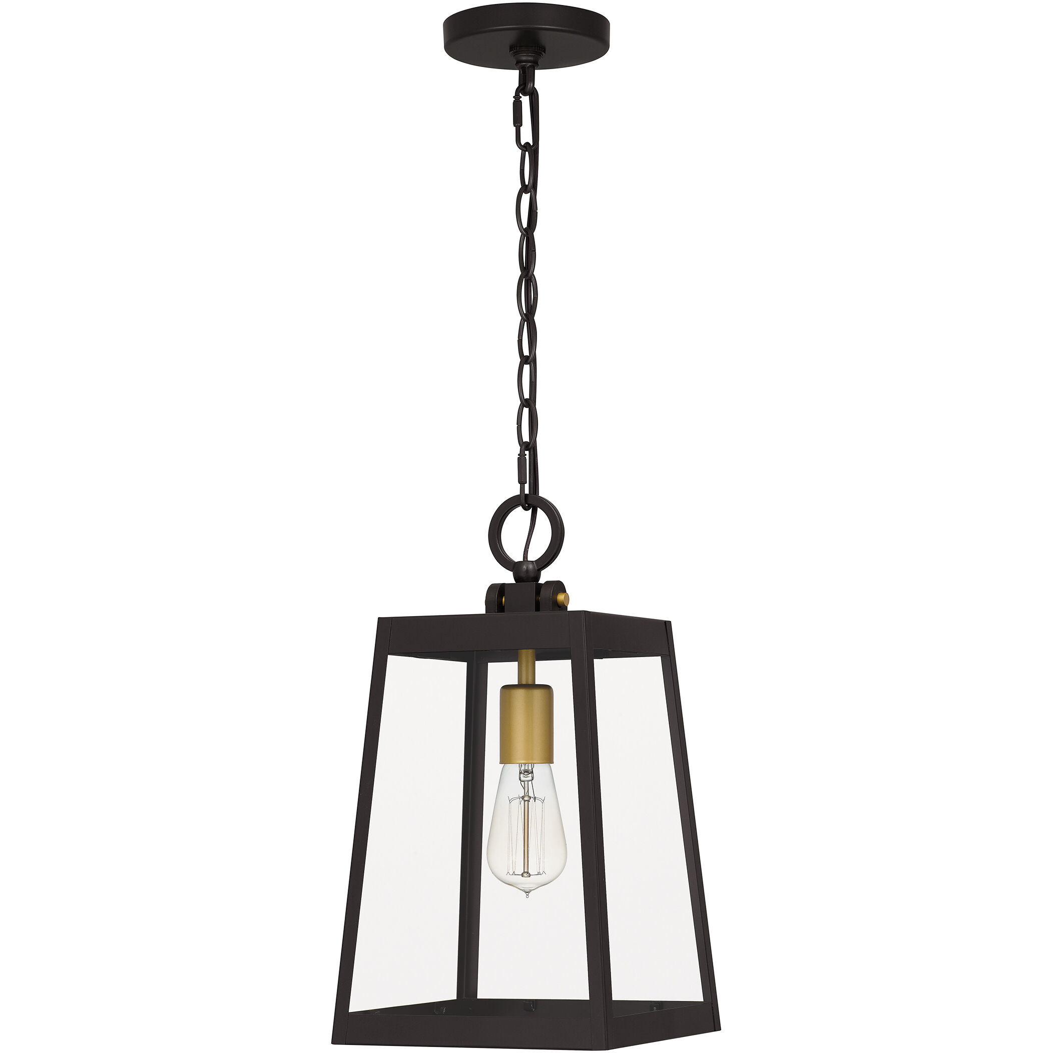 Amberly Grove 1 Light 9 inch Western Bronze Outdoor Hanging Lantern
