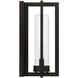 Kent 1 Light 15 inch Black Outdoor Wall Lantern