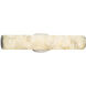 Alabaster Rocks 20.25 inch Brushed Nickel Vanity Light Wall Light