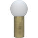 New Luna 24.5 inch 40.00 watt Antique Brass Table Lamp Portable Light