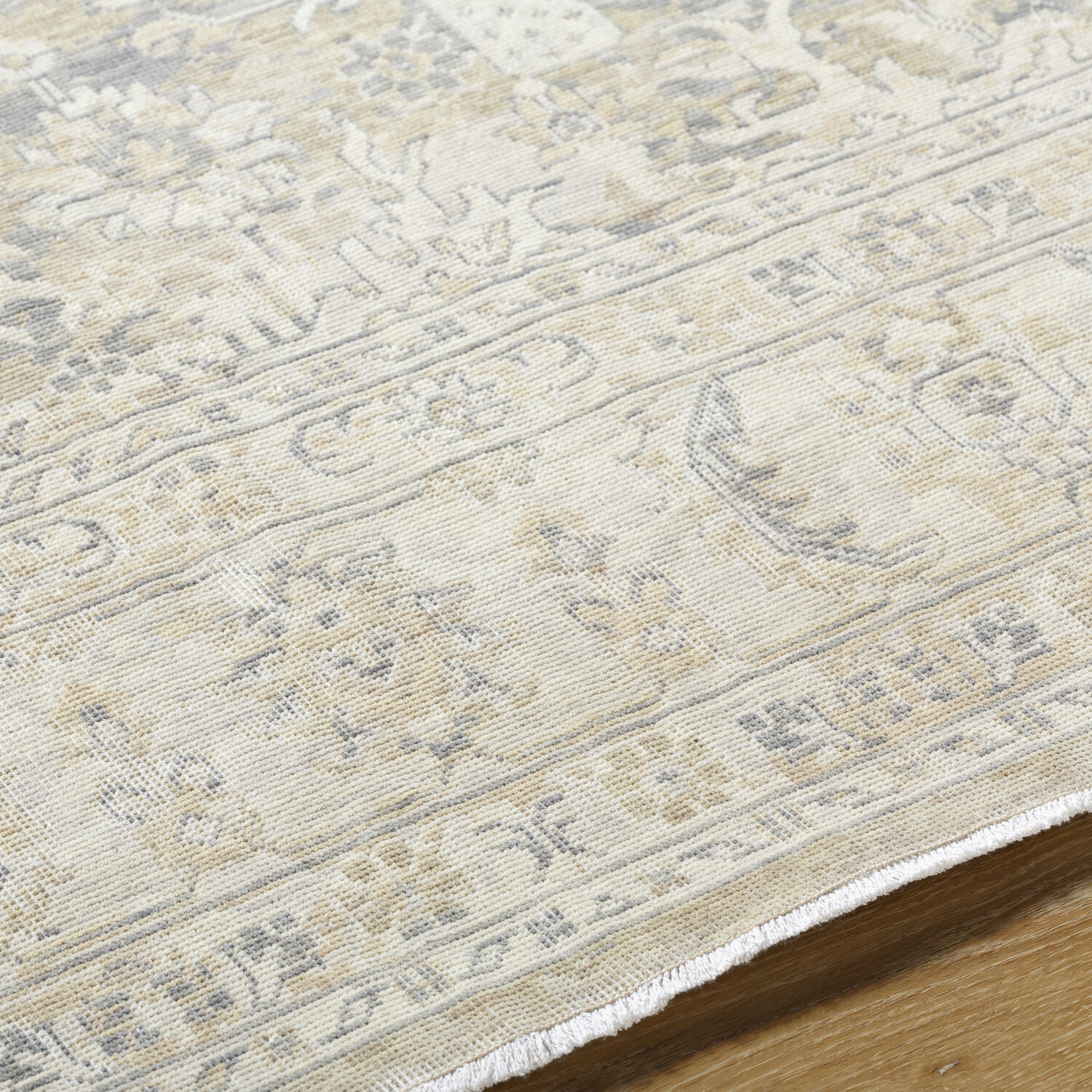 Once Upon a Time 118.11 X 35.04 inch Ivory / Light Gray / Gray / Tan / Light Brown Machine Woven Rug in 3 x 10