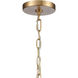 Mendoza 4 Light 12.75 inch Brushed Gold Pendant Ceiling Light