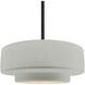 Radiance LED 14.5 inch Bisque and Matte Black Pendant Ceiling Light