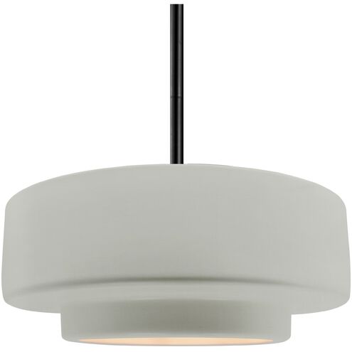 Radiance LED 14.5 inch Bisque and Matte Black Pendant Ceiling Light