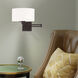 Allison 24 inch 100.00 watt Bronze Swing Arm Wall Lamp Wall Light