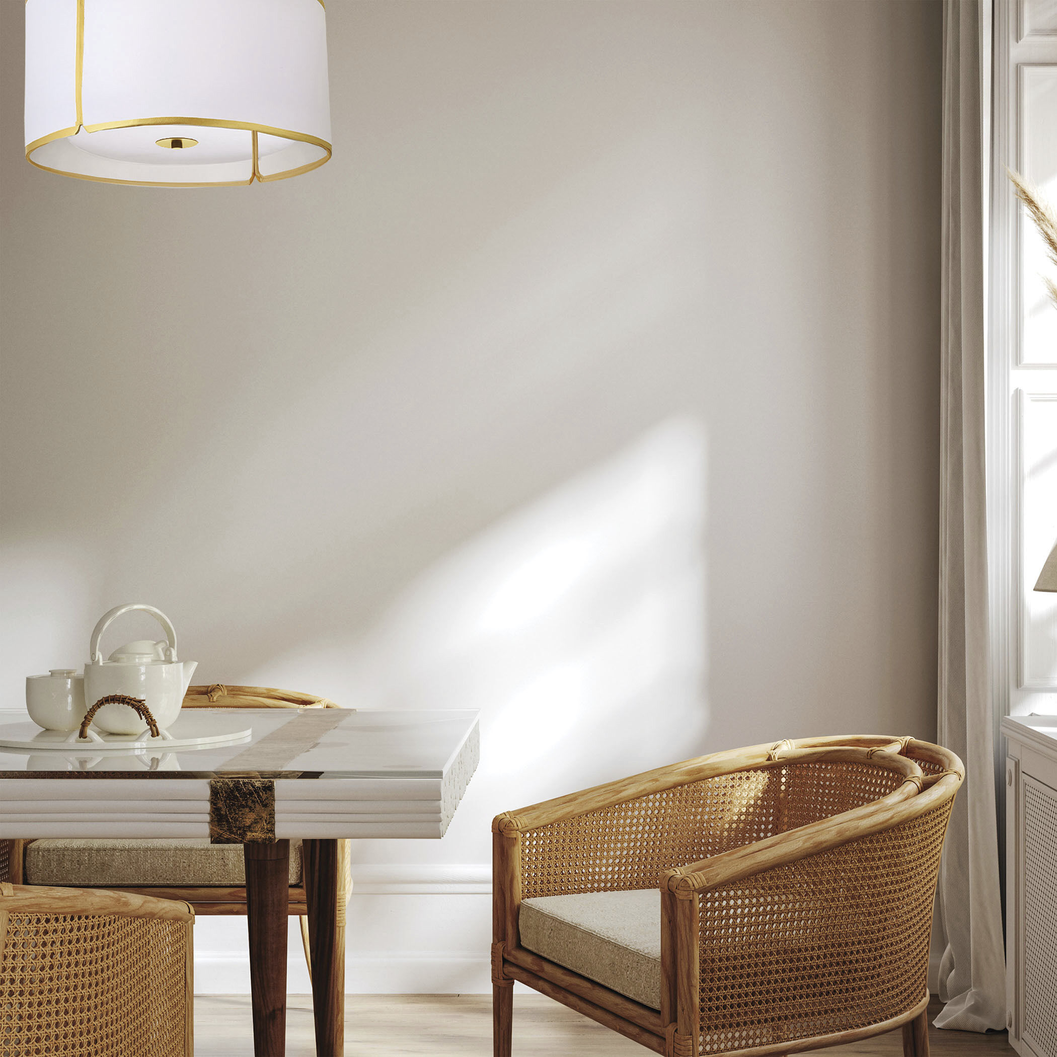 Notched Drum 3 Light 15 inch Gold with White Flush Mount Ceiling Light