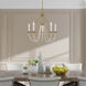 Alessia 5 Light 24 inch Antique Brass Chandelier Ceiling Light