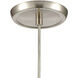 Winter Wind 1 Light 5 inch Satin Nickel Mini Pendant Ceiling Light