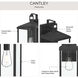 Cantley 1 Light 16 inch Matte Black Outdoor Wall Lantern