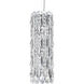 Sarella 3 Light 5 inch Stainless Steel Pendant Ceiling Light in Swarovski, Polished Stainless Steel