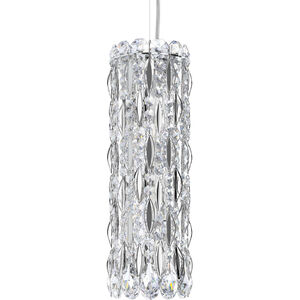 Sarella 3 Light 5 inch Stainless Steel Pendant Ceiling Light in Swarovski, Polished Stainless Steel