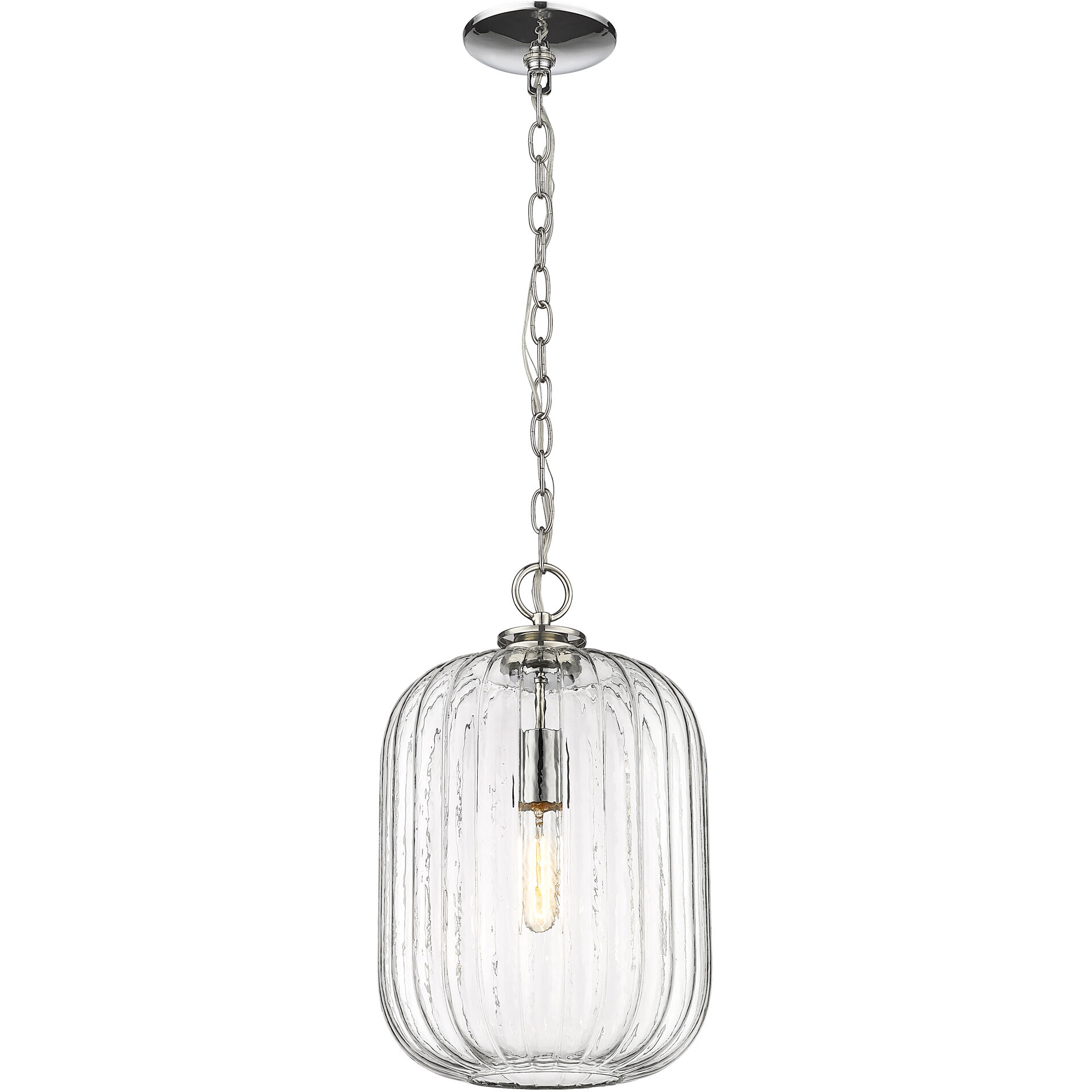 Cabot 1 Light 10 inch Polished Nickel Pendant Ceiling Light