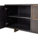 Demi 74 X 20.5 inch Ebony and Antique Brass Credenza