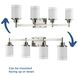 Alexa 4 Light 31 inch Brushed Nickel Bath Vanity Wall Light