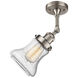 Franklin Restoration Bellmont LED 7 inch Brushed Satin Nickel Sconce Wall Light in Seedy Glass, Franklin Restoration