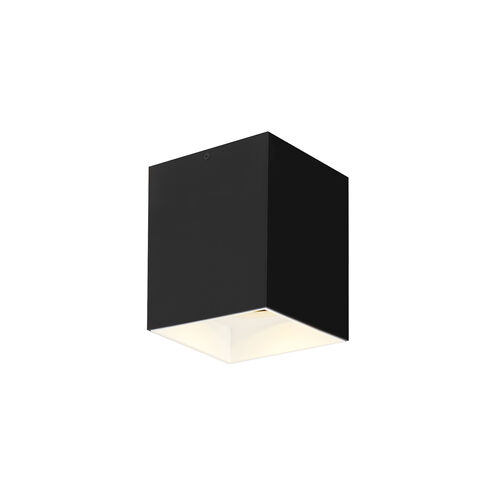 Sean Lavin Exo LED 5.2 inch White Flush Mount Ceiling Light in LED 90 CRI 3000K, 60 Degree, Matte Black/White, Integrated LED